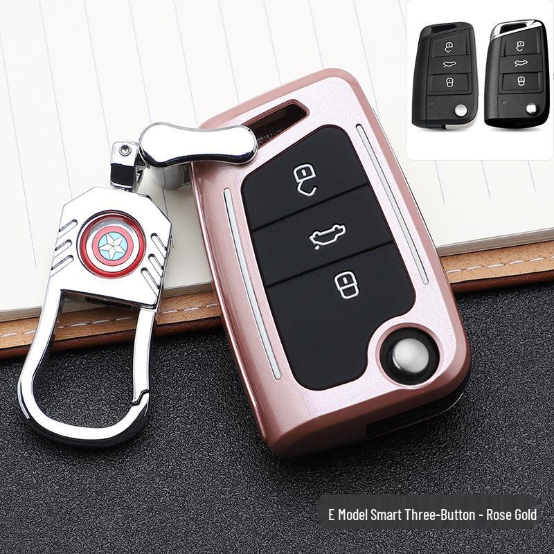 Volkswagen Key Case: Stylish Design with Buckle & Personalized Decoration