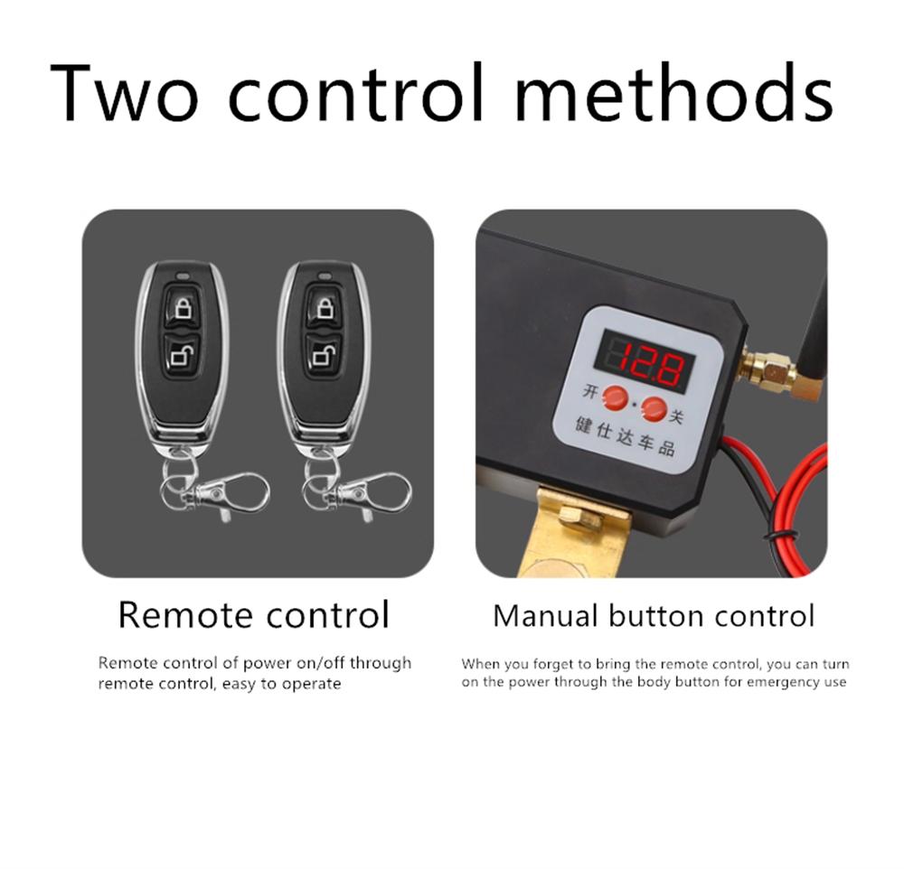 1PC Remote Control 12V Car Battery Disconnect Cut Off Isolator Master Switch