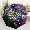 1 PC Automatic Folding Umbrella - Jujutsu Kaisen Pattern Portable Foldable Design With 8 Ribs Christmas Birthday Gifts