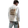 Evisu Letter Pattern Logo Print Single-Breasted Long Sleeve Shirt Unisex shirts 2ESHTM3SJ718XXDN