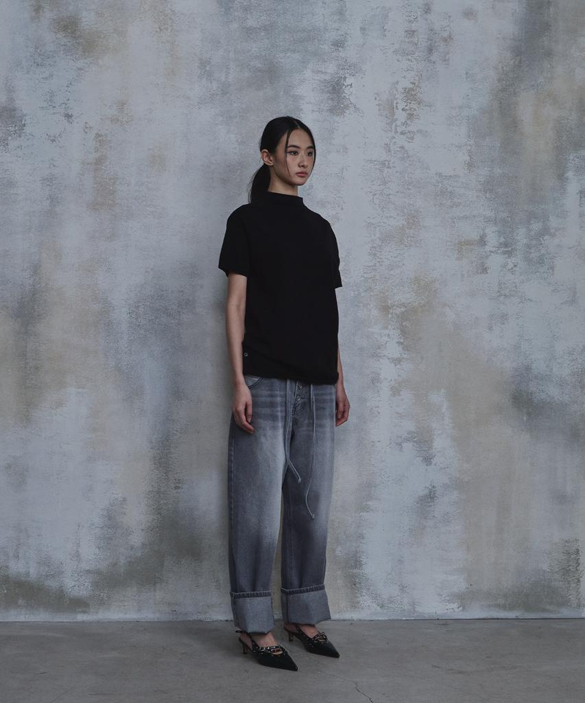 PARADIGMFILM [Ep.02] Mock Neck Half Knit (Black)