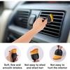 Car Detailing Brush Dusting Brush, Car Interior Detailing Brush (4Pcs) – Soft Bristle Interior Cleaning Tool with Curved Design, Auto Detailing