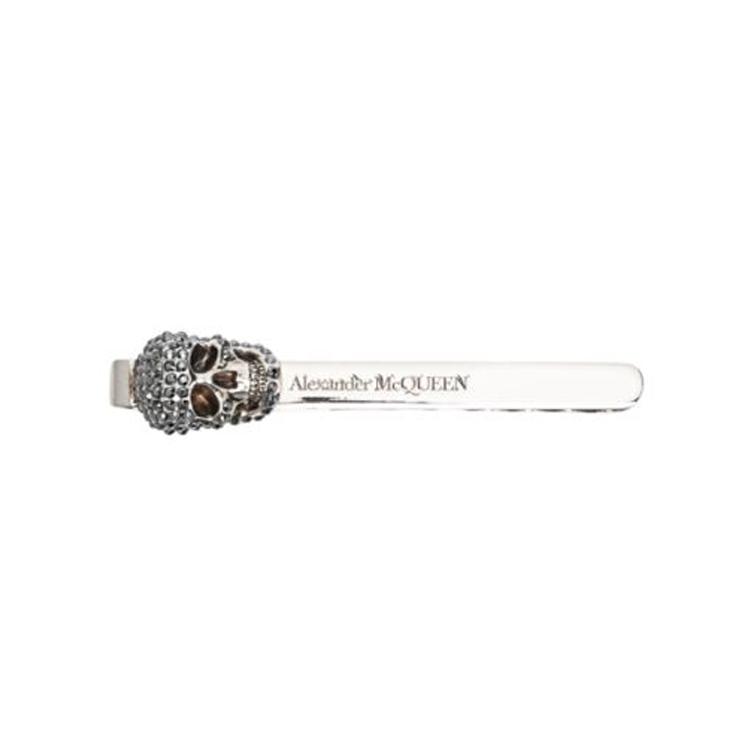 Alexander McQueen Skull Design Hair Clip Men accessories Silver 705836-I94VY-1572 F,Silver