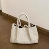 Spring and summer new woven portable shoulder portable tote bag large bag mommy bag travel bag women's bag tide
