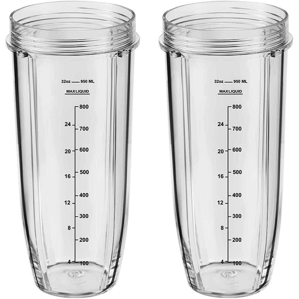 2 Pezzi 950ml 32OZ Tazze Con Scala Misuratrice Tazza Per BL450 BL451 BL484 BL486CO BL480 BL481 BL482 BL483 BL484-30 Frullatore
