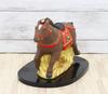 [Amazon.co.jp Exclusive] Yakushi Kiln 2026 Zodiac Figurine, Horse, Year of the Horse, Nishiki-sai Design, Good Luck, Horse (with Good Luck Sticker)