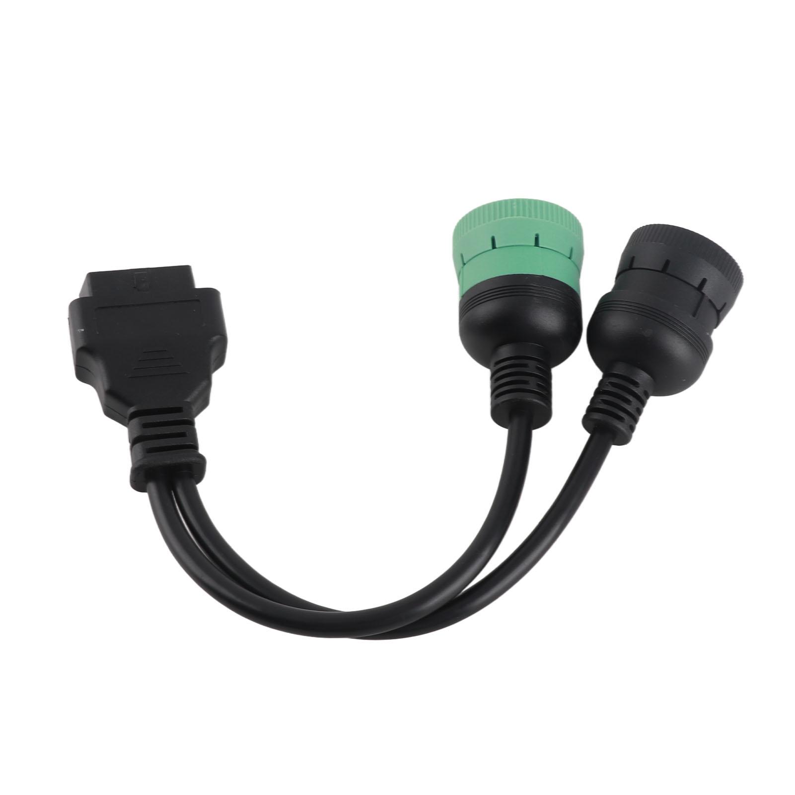 

J1708 6 Pin J1939 9 Pin to OBD2 16 Pin Female Adapter Diagnostic Y Cable for Heavy Duty Trucks Buses Trailers