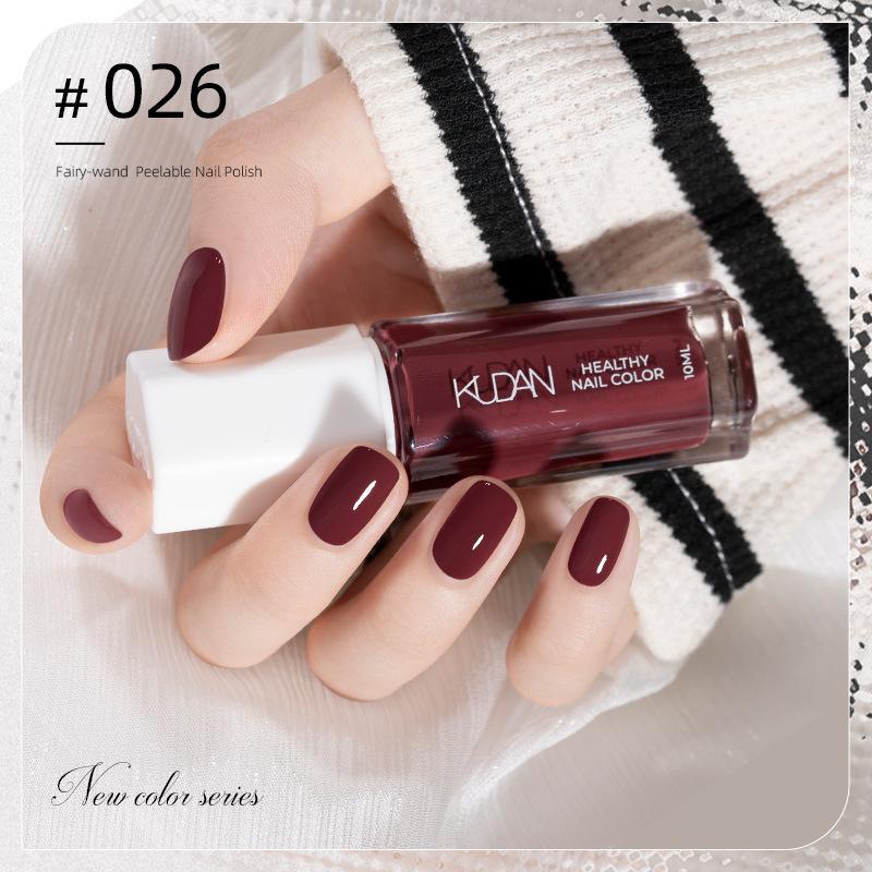 10ML Peel Off Water-Based Nail Polish – Quick Dry, No UV Lamp Needed, Breathable & Removable, Glossy Finish