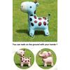 Cartoon Animals Stand Up Aluminum Film Balloons With Wheels Unicorn Tiger Giraffe Elephant Dinosaur Birthday Party Decoration