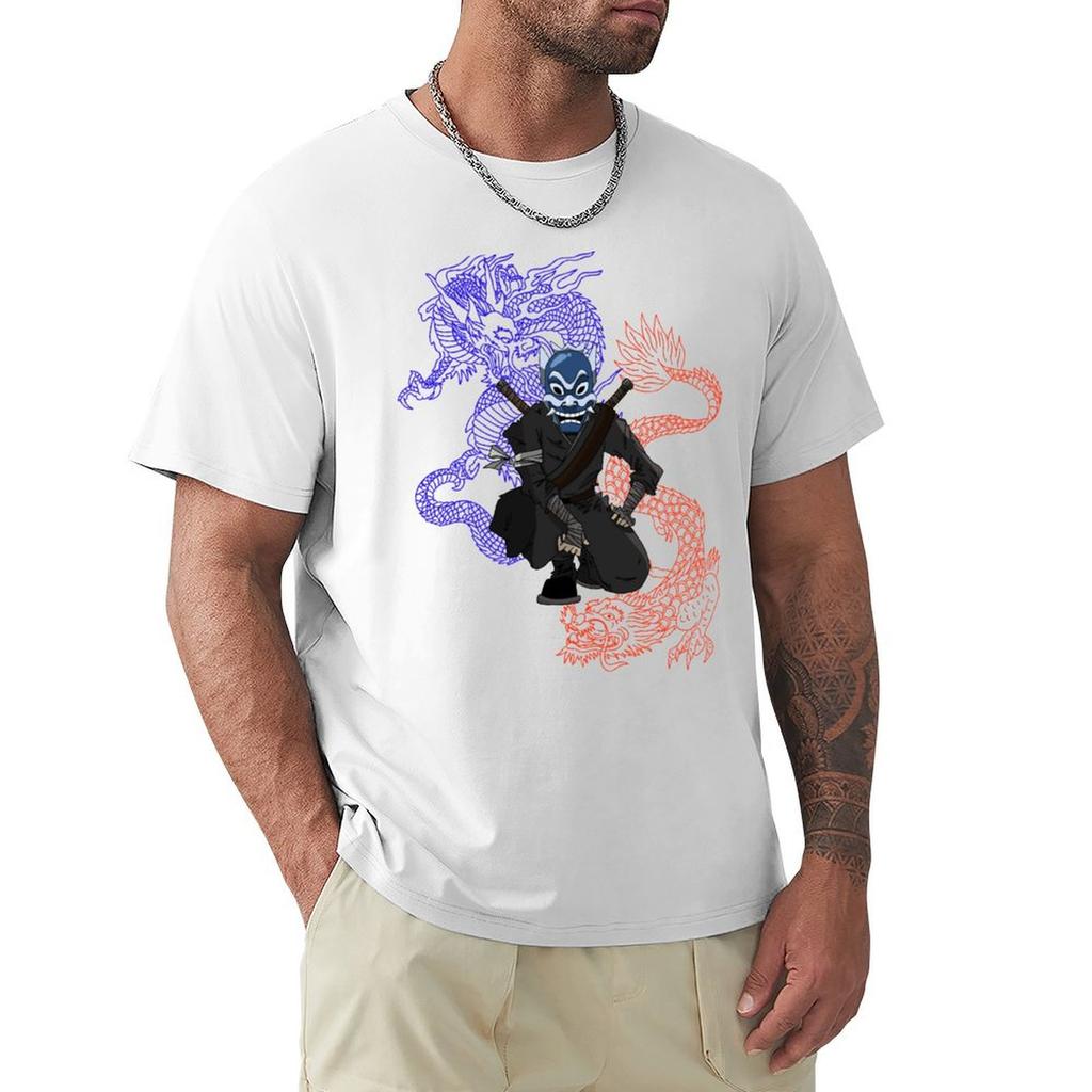 zuko blue spirit with dragons TShirt custom t shirt anime shirt kawaii clothes men workout shirt