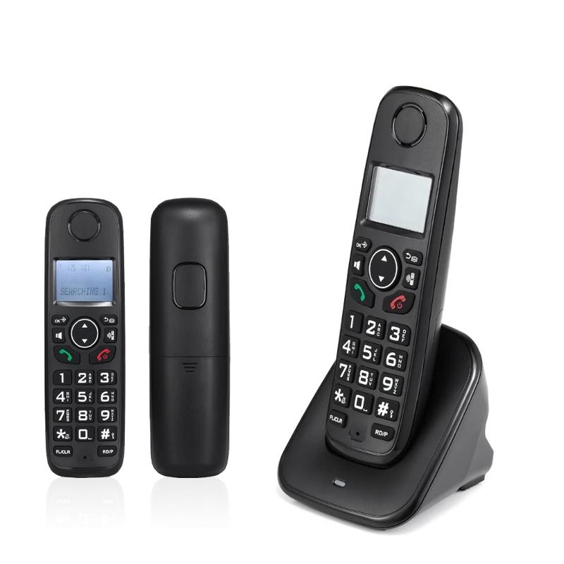 D1001 Cordless Landline Home Office Desk Phone with Caller Recognition Sound and Noise Reduction Function