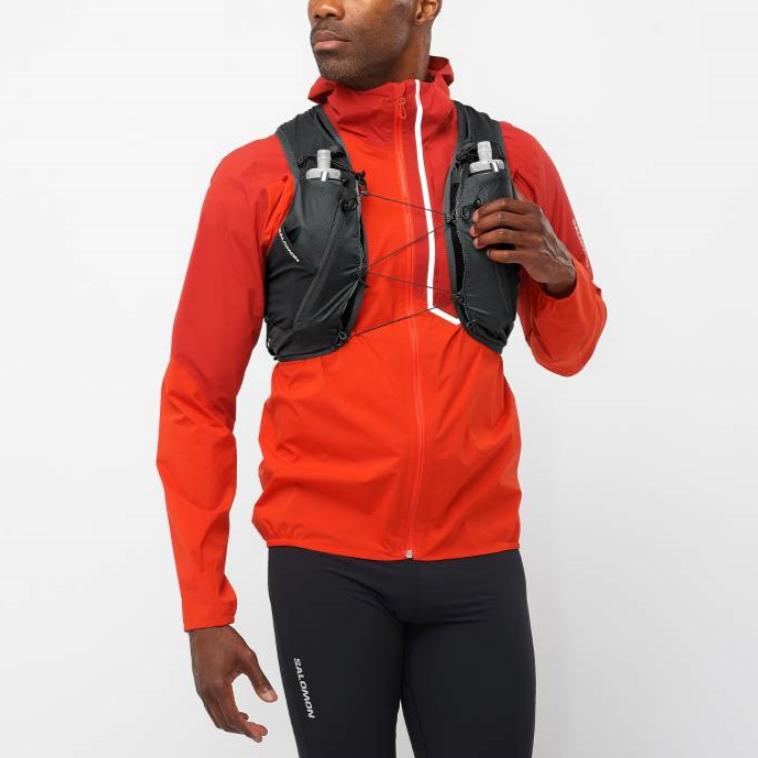 Salomon Short Letter Print Strapless Vest Men Vests Blue LC1918300