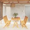 Ensemble à manger de jardin 5 pcs Bois de teck massif