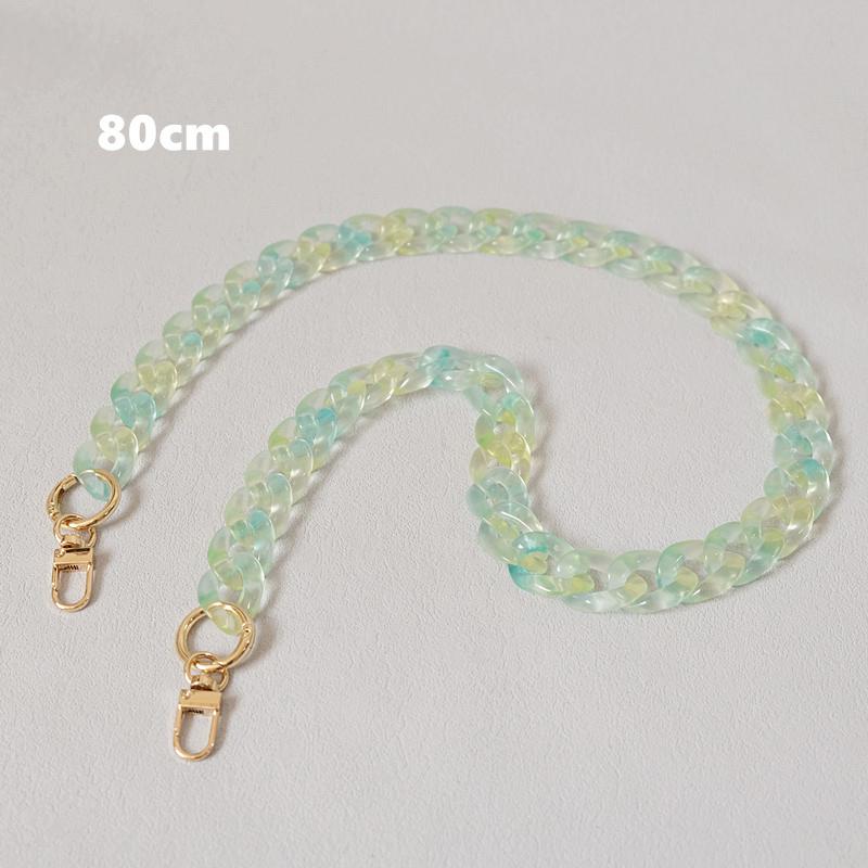 New Woman Bag Accessory Parts Neon Chain Candy Crossbody Resin Luxury Strap Women Hanging Chains Acrylic Shoulder Chain