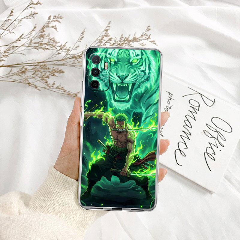TR33 One Piece Zoro Transparent Phone Case for Motorola Moto G7 G8 G9 G84 G85 G73 G24 G15 Z2 Play Power Plus