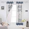 Text Stripes Window Curtains Home Decor Living Room Curtains Kitchen Drapes Panel Curtains for Bedroom