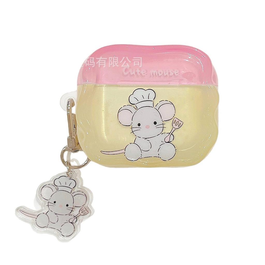 Cute chef mouse for apple AirPods 1 generation protective case 1st generation AirPods 1 generation pro earphone case