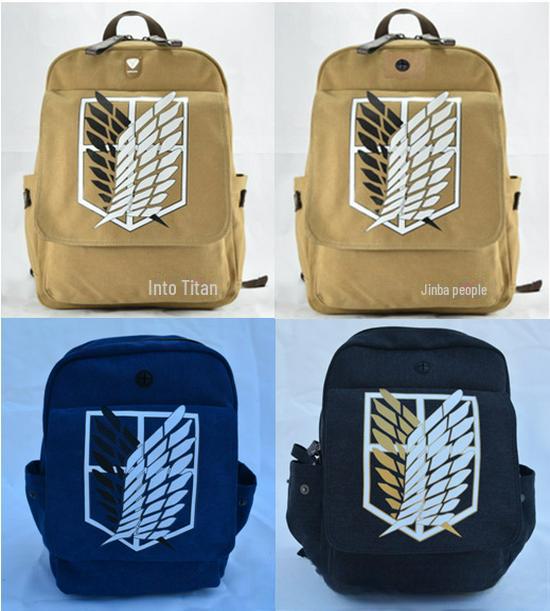 "Attack on Titan Anime Schultasche - Captain Canvas Rucksack für Studenten"