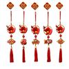 New 2026 New Year Pendant Year of the Horse Red Lucky Spring Festival Decor Entrance Door Decor Festive Atmosphere
