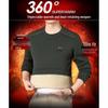 Luomeng Men's Winter Fleece Lined Round Neck Sweatshirt BY062