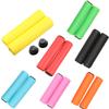 One Pair Bike Grips Sponge Handlebar Grips and Silicone Brake Handle Cover Ultraight Anti-Slip for Bike, Mountain Bikes