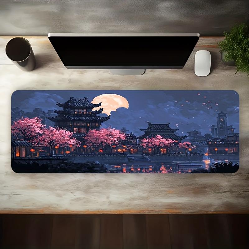 Desk Pad Mouse Pad Gaming Cloth Surface Non Slip Rubber Base PC Laptop Keyboard Office 400x800x2mm