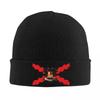 Spanish Burgundy Cross Knitted Hat Beanies Autumn Winter Hats Warm Hip-hop Ski Cross of Saint Andrew Caps Men Women