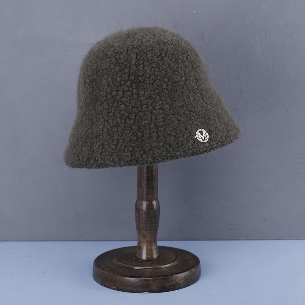 Hat Soft Women's Winter Bucket Hat Felt Lamb Wool for Girl Autumn and Winter Fashion Fur Panama Hip Hop Hat Off White Cap