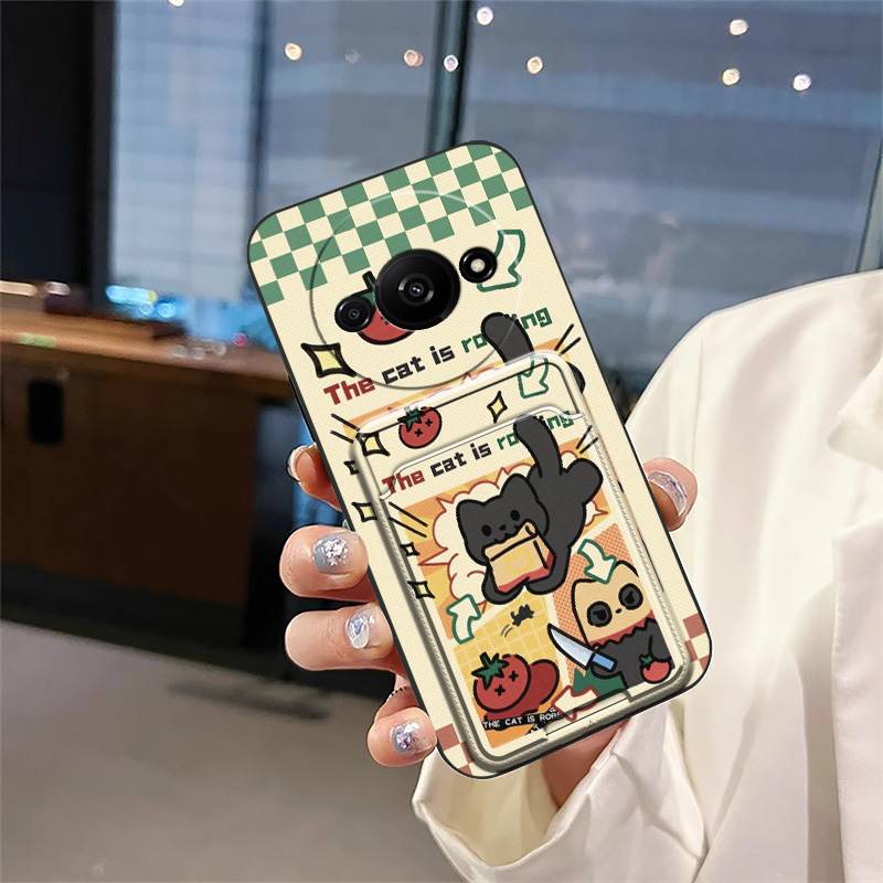 Card sleeve Full wrap Phone Case For Redmi A3 4G/A3X/Xiaomi POCO C61 4G Cover protective Anti-knock Back Cover TPU Cute