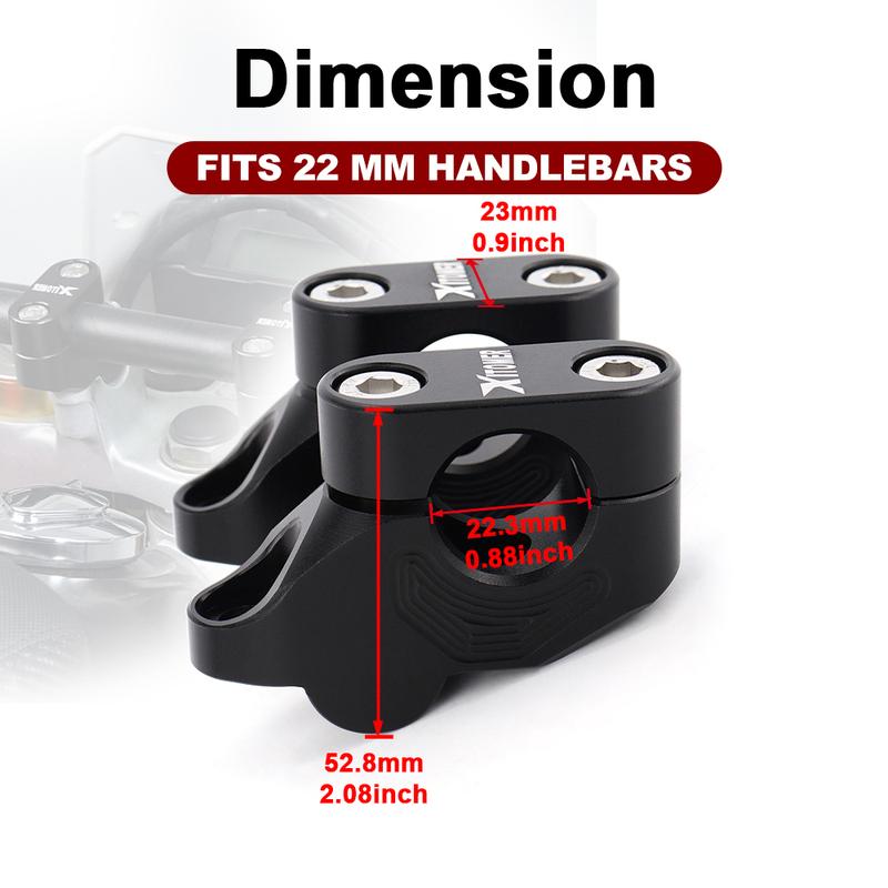 Fit For ROYAL ENFIELD Hunter 350 Husqvarna TE400 250 510 SM 125 Motorbike 22mm 7/8" Handlebar Risers Extension Back Moved Riser