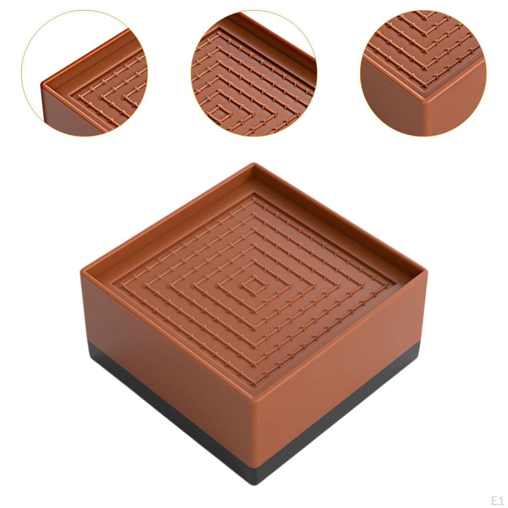 4Pcs Bed Risers Furniture Lifting Pads Shockproof Anti Slip Height Adjustable Supports Feet