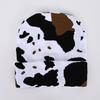 Halloween Knitting Cow Pattern Soft Unisex Hat Adult Outdoors for Ski Cycling