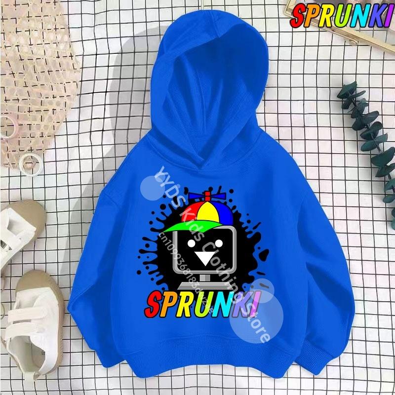 Hot Game Incredibox Sprunki Hoodie for Kids Hoody Sweatshirts for Teen Boys Cartoon Coats for Girls, Casual Outerwear for Baby