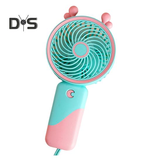 

Ручний вентилятор Сильний потік повітря Низький рівень шуму USB-акумулятор Компактний дизайн Портативний Дорожній Міні Персональний Охолоджуючий Вентилятор з Підставкою A