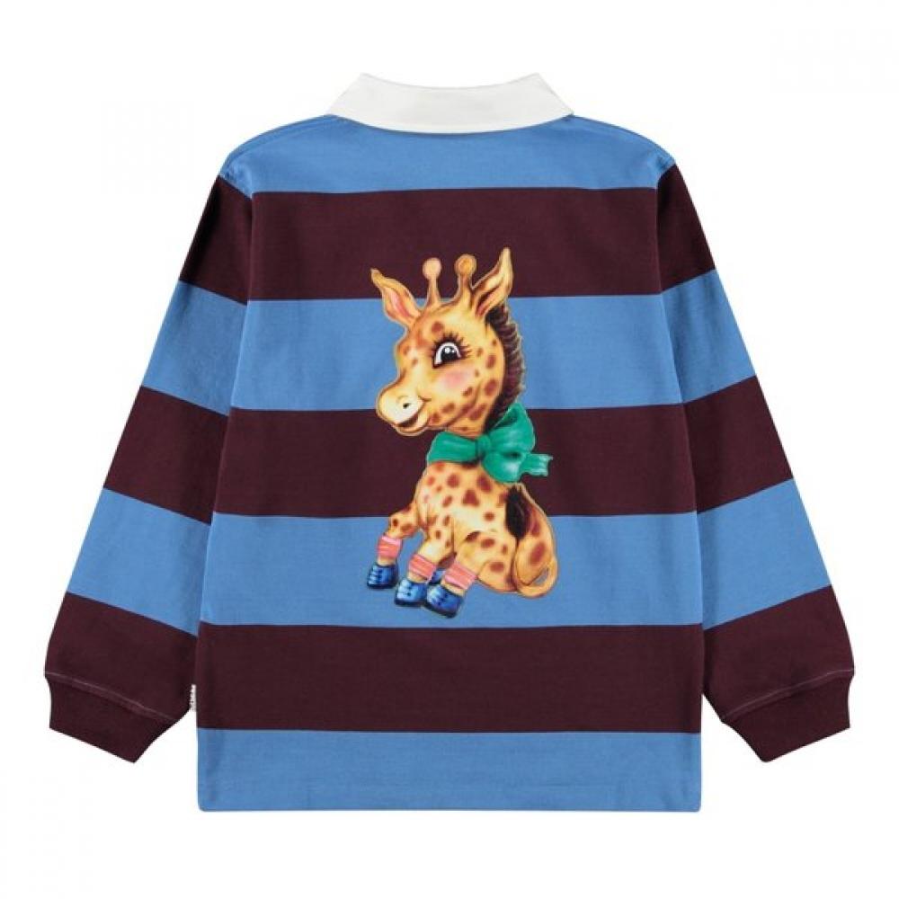 Mollo 3 8 Years Lens Cartoon Stripe Rugby Shirt Akif9ts047
