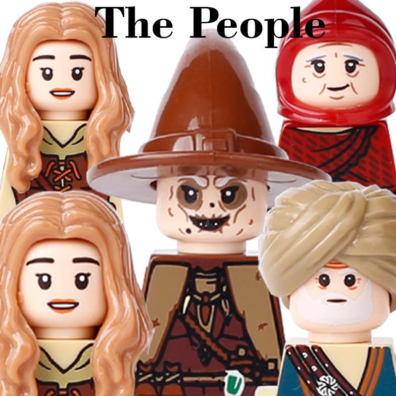 MOC Medieval Castle Building Blocks Set House Bedroom Table Furniture Kitchen Knight Witch Wizard Halloween Skeleton Brick Toys
