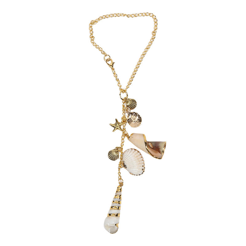 

Sea Shells Car Decor Coastal Hanging Charm For Rear View Mirror Boho Themed Car Accessories Starfish Conchas Aesthetic Pendant