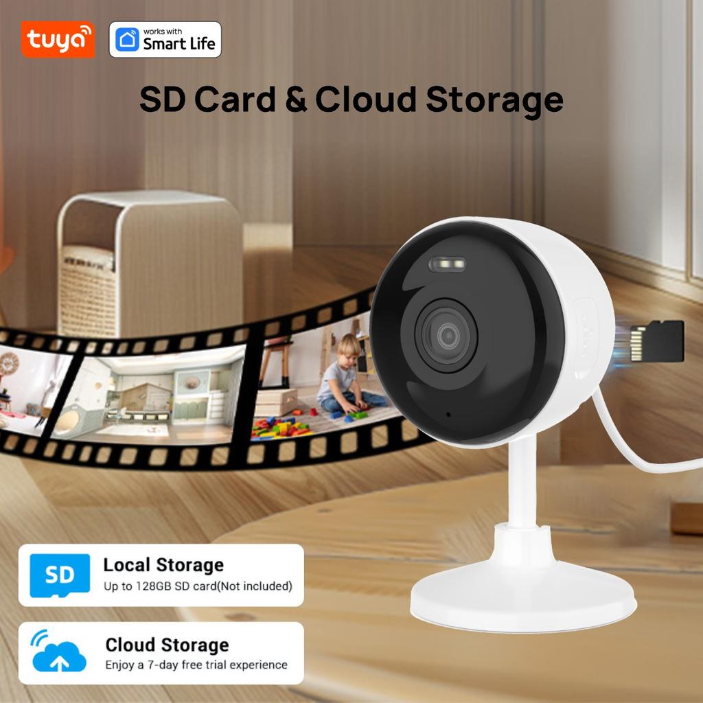 5G & 2.4G Tuya Smart Indoor/Outdoor Security Camera for Home,Baby/Elder/Pet Camera With Phone App,Color Night Vision 2-Way Audio