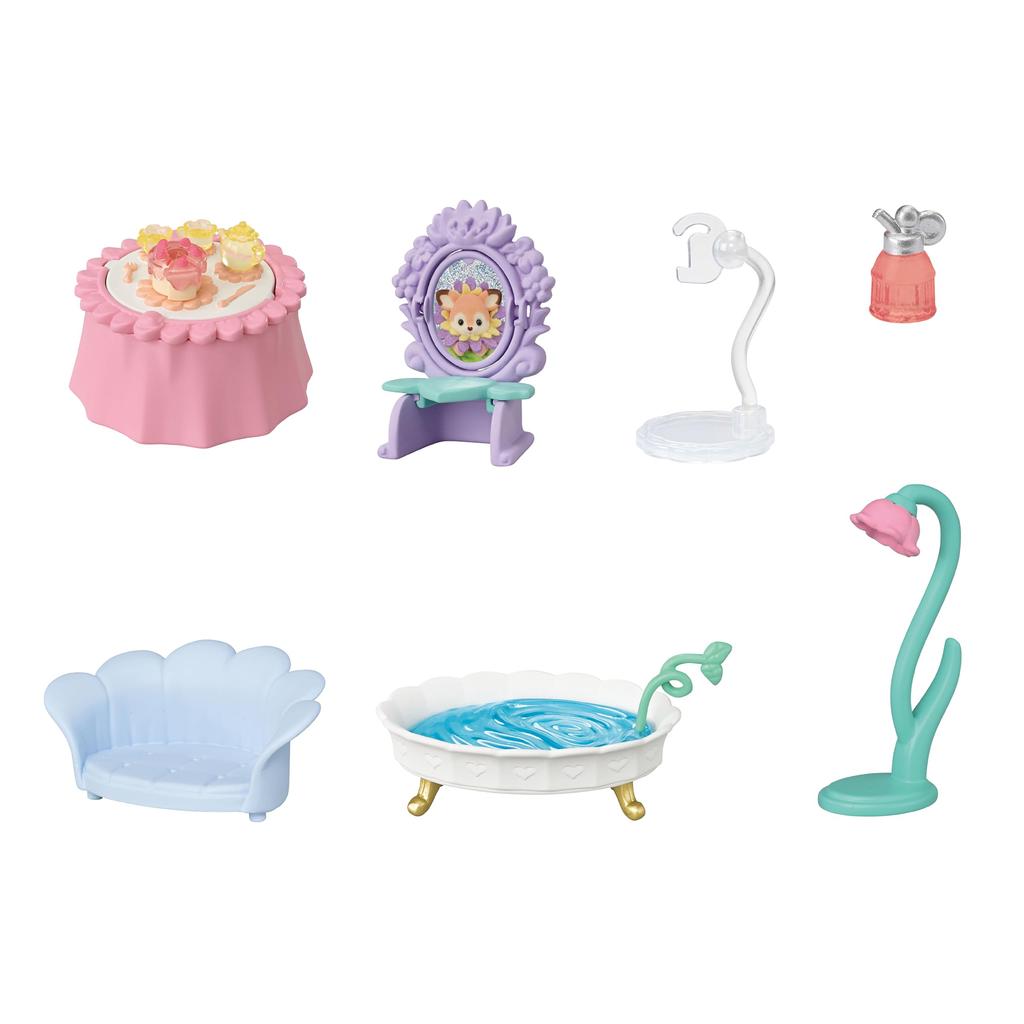 Sylvanian Families Geschichte ST Mark Alter 3 und Spielzeug Sylvanian Epoche "Feenturm" F-42 Zertifiziert, Hoch, Puppenhaus, Familien,