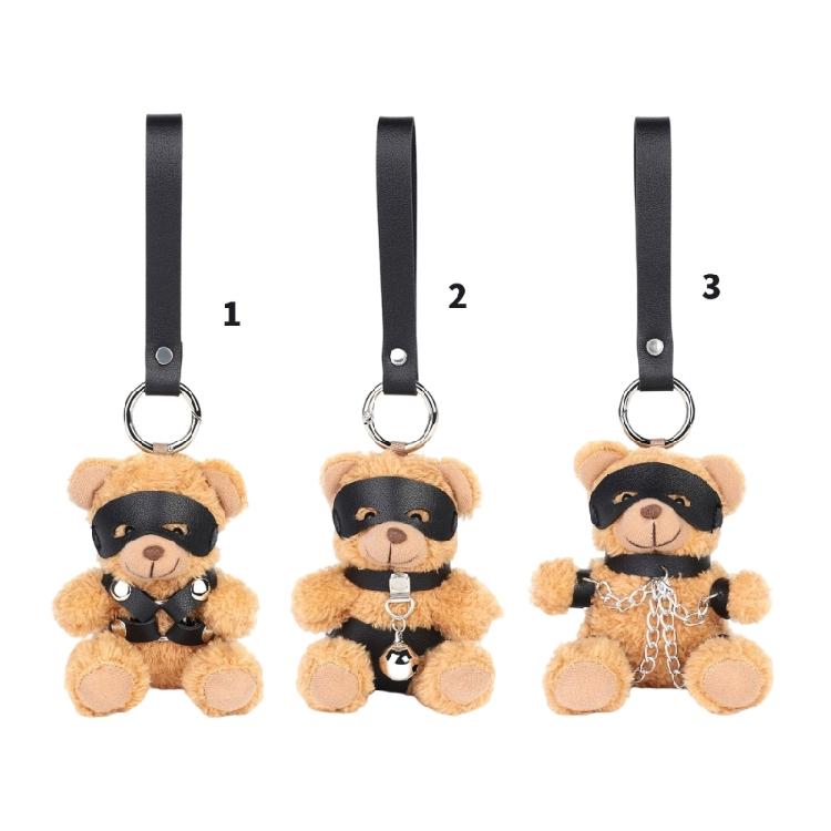 Plush Bear Keyring Plush Bag Charm Nontoxic Material Cute Travel Accessory Gift Stylish Bag Hanging Ornament