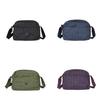Korean Style Nylon Crossbody Bag With Grid Pattern For Casual Daily Use