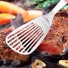 Multifunctional Stainless Steel Fry Fish Shovel Long Handle Slotted Frying Spatula Hollow Sloped Steak Turner Iron Skillet