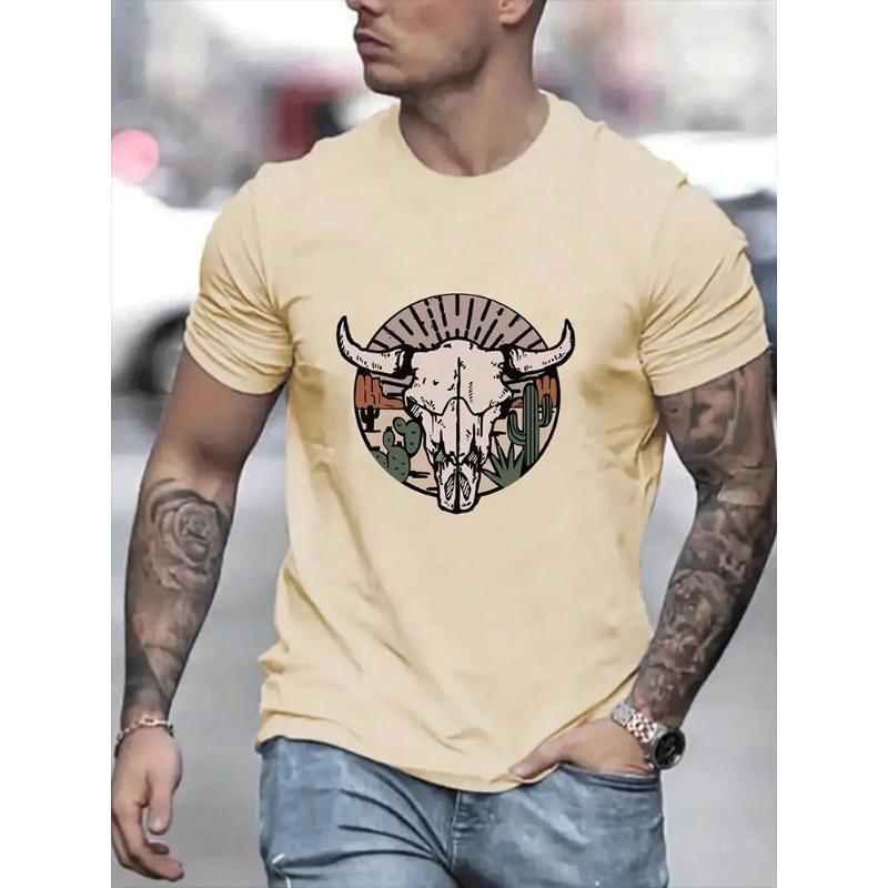 Baseball Printed Men's Round Neck T-shirt Summer Daily Street