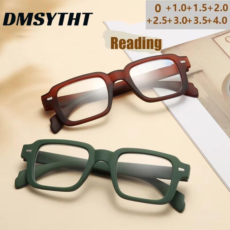 Europe and America Fashion Square Transparent Anti Blue Light Reading Glasses Men Women Vintage Simple Style Presbyopia Eyeglasses