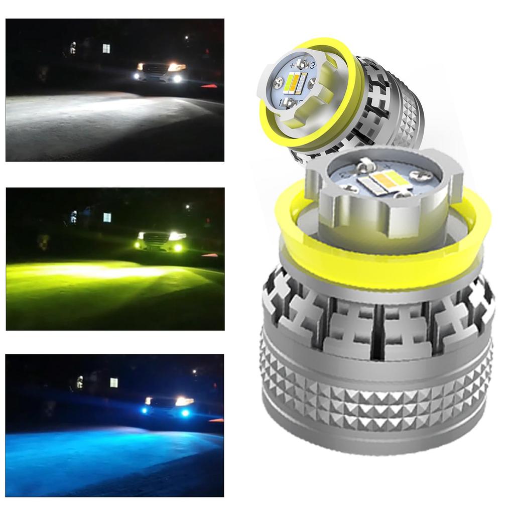 KONPON LED Fog Lamp, White/Green/Blue, 3 Color Switching Fan, Toyota 40 Series/Hiace 7, Spacious