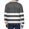 Men's Casual Striped Print Button-Up Long-Sleeve Tops