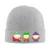 South-Parks Cartoon Knitted Caps for Women Men Skullies Beanies Winter Hats Acrylic Cartman Kyle Stan Crochet Caps