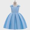European & American Style Satin Princess Dress for Girls - Children's Day Catwalk & Piano Performance Outfit