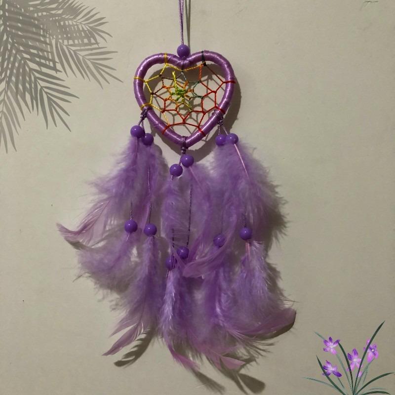 Feather Pendant Decoration Ornament Car Pendant Feather Wind Chimes Decor DIY Handmade Dream Catcher Home Dreamcatcher