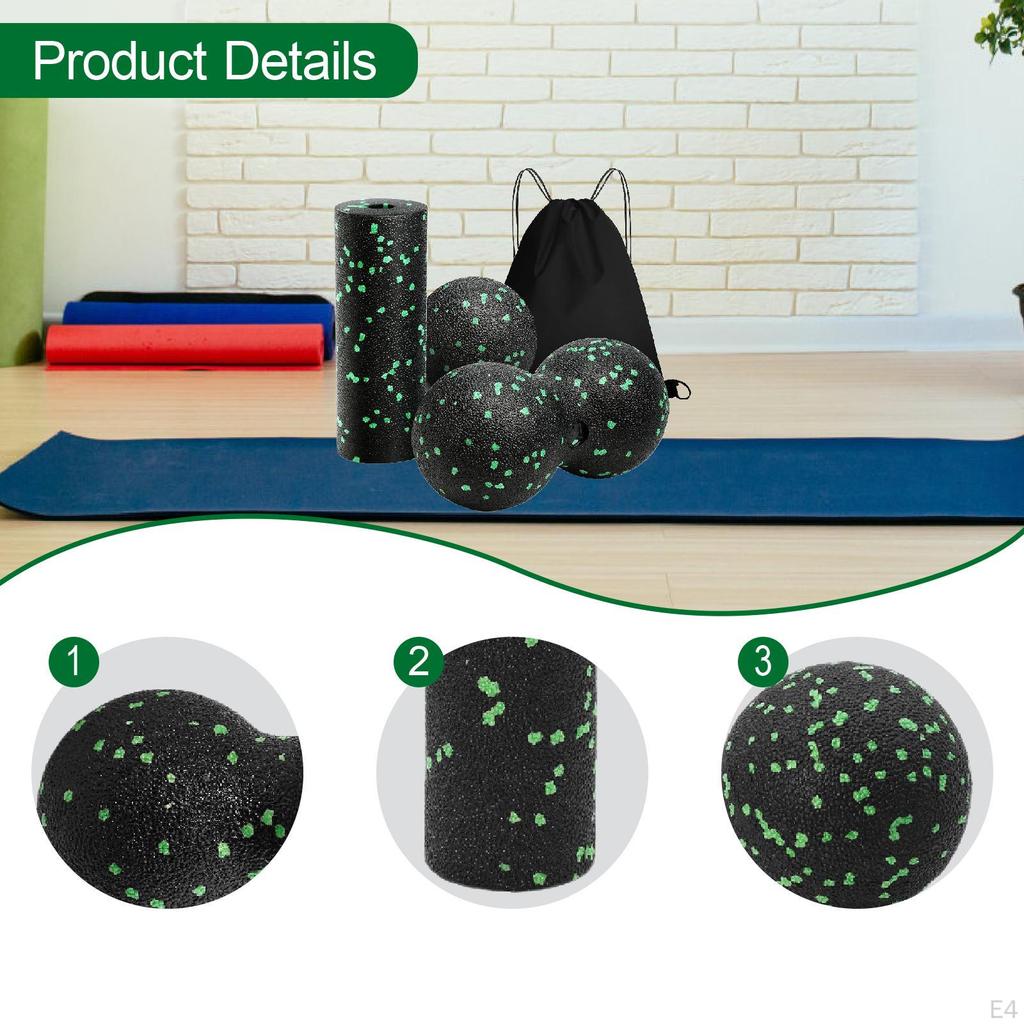 Foam Roller And Massage Balls Kit for Body Care